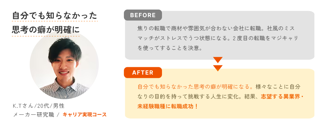 自分でも知らなかった思考の癖が明確に