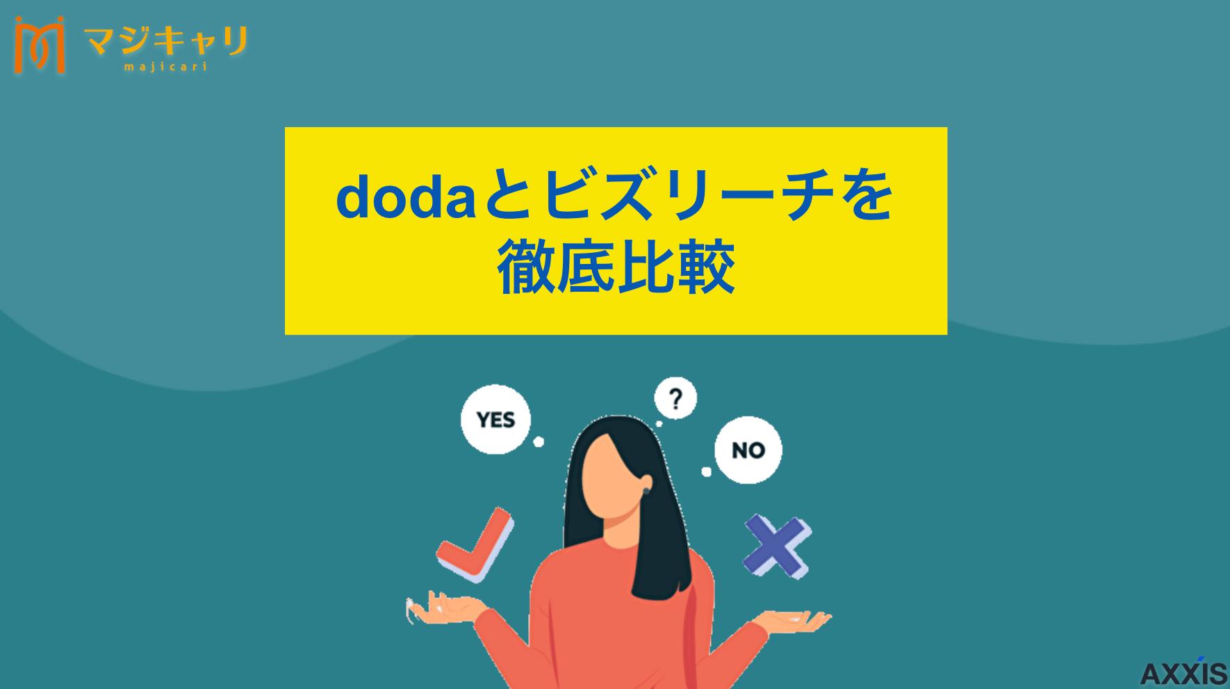 タグ dodaとビズリーチの違い dodaとビズリーチはどっちがおすすめ？両社の転職サービスを徹底比較。違いや特徴、効率的な使い方から併用戦略まで詳しく解説します。あなたに最適な転職サービスの選び方を転職のプロ目線で紹介します。